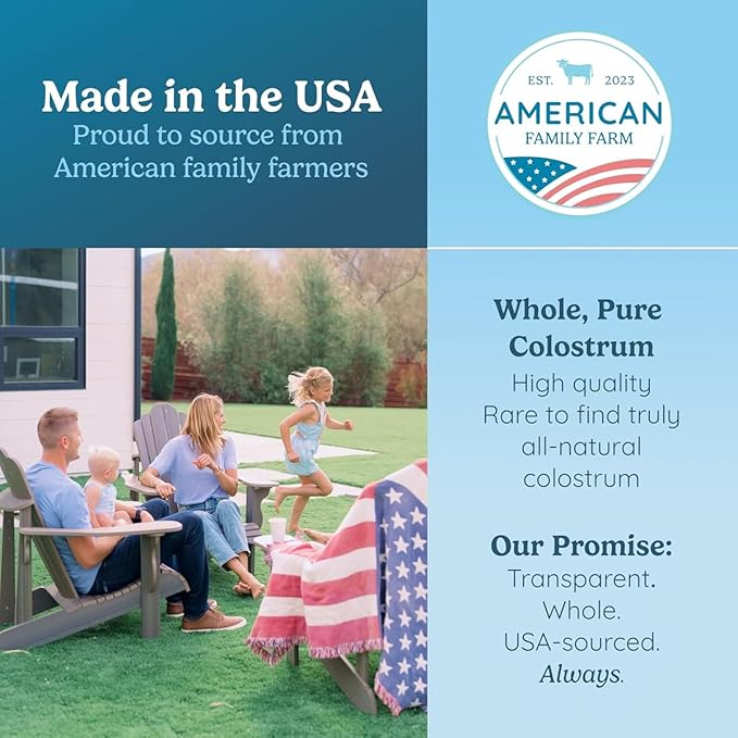 WONDERCOW Colostrum Supplement Powder for Gut Health, Immune Support, Muscle Recovery & Wellness | Natural IgG Pure Whole Bovine Colostrum Superfood, Unflavored, 60 Servings